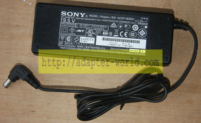 *Brand NEW*SONY ACDP-060S01 ACDP-060E02 DC 19.5V 3.05A (60W) AC DC Adapter POWER SUPPLY